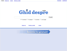 Tablet Screenshot of ghiddespre.ro